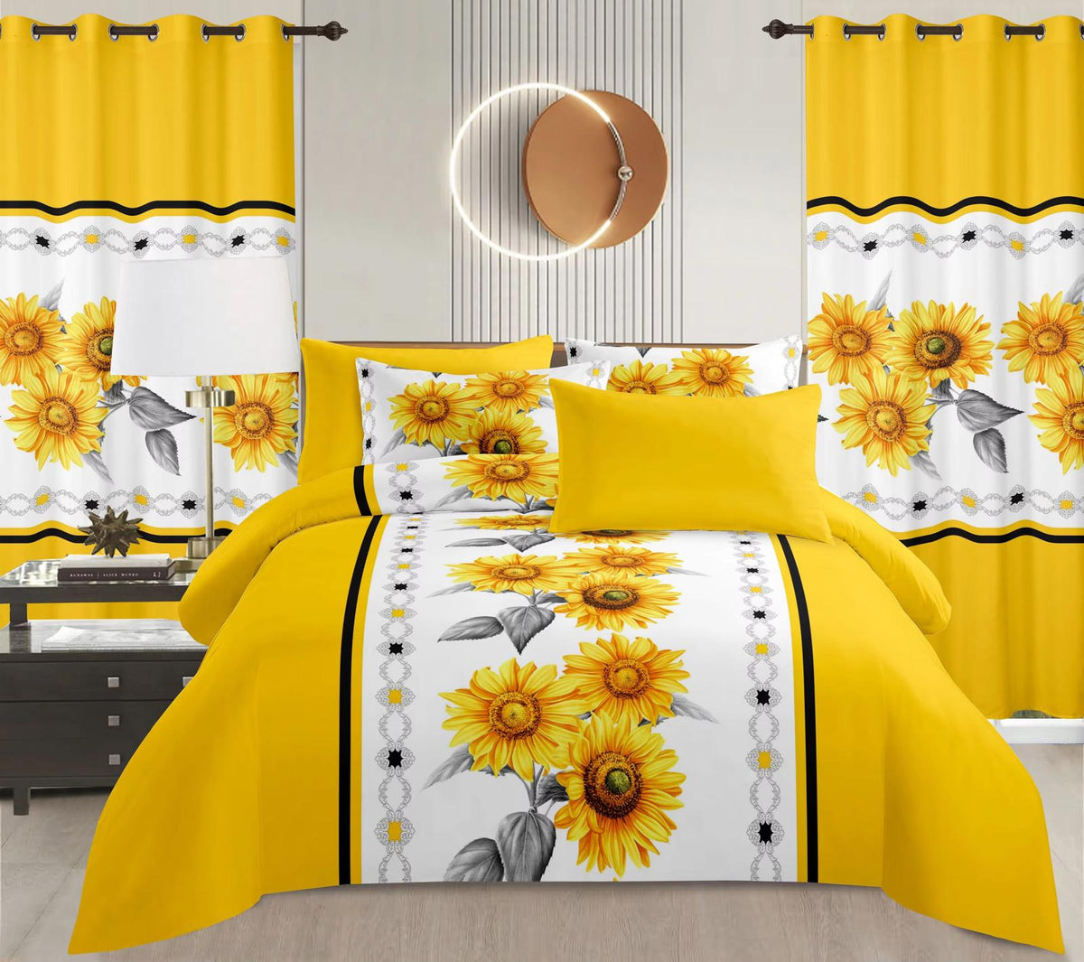 Matching bed & Cuurtain Set 8 PCS