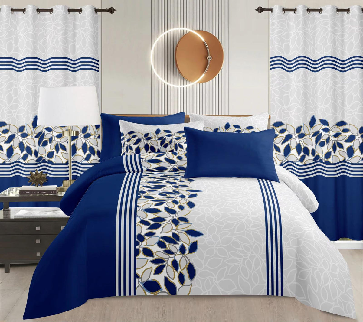 Matching bed & Cuurtain Set 8 PCS