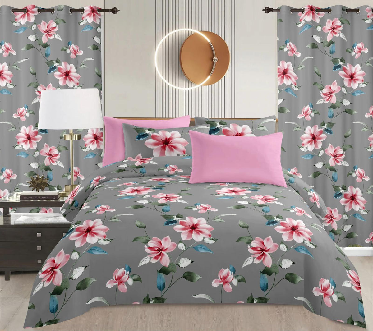 Matching bed & Cuurtain Set 8 PCS
