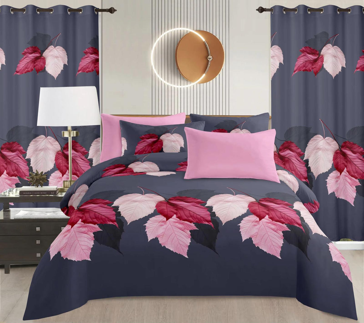 Matching bed & Cuurtain Set 8 PCS